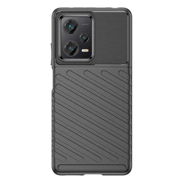 Thunder Case-skal till Xiaomi Redmi Note 12 Pro+ silikonskydd svart