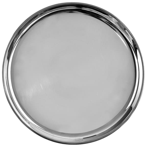 Teräksinen pyöreä tarjotin 28 cm