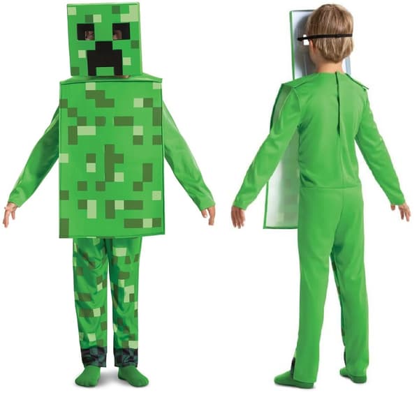 Creeper Maskeradkostym MINECRAFT Spel 4-6 år