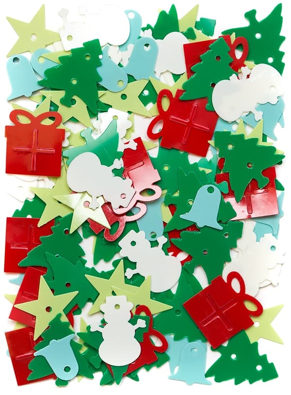 Julgransdekoration Paljetter Mix 20g