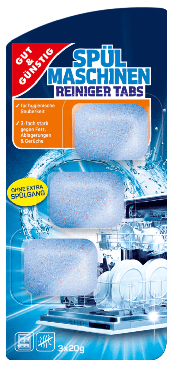 G&G rengöringstabletter för diskmaskin 3 x 20 g