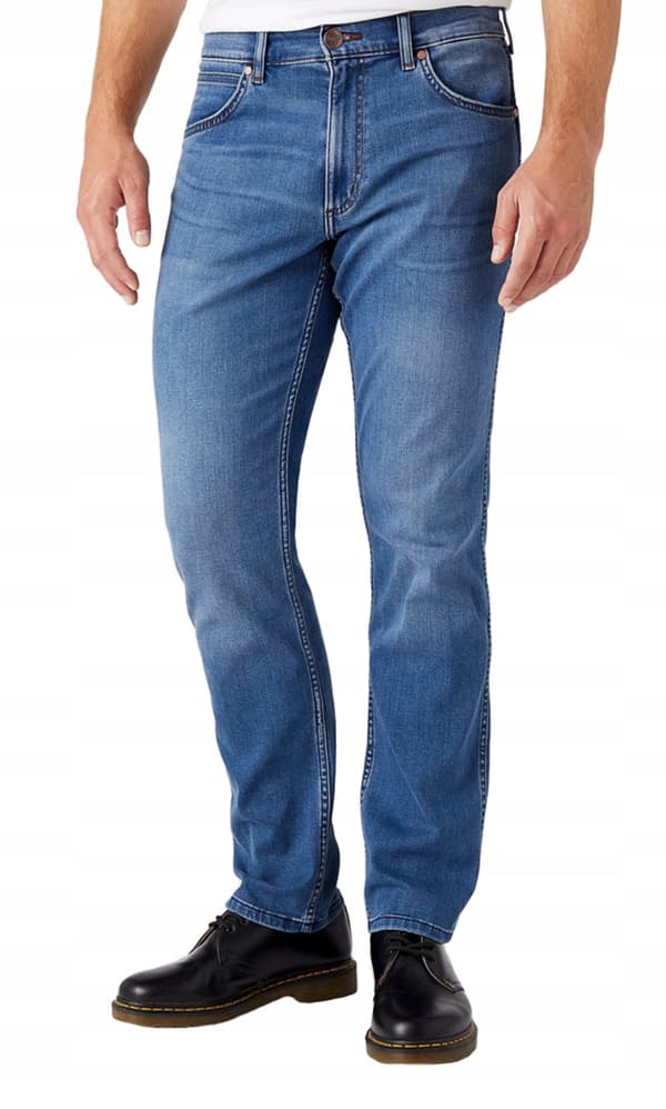 Wrangler GREENSBORO EPIC SOFT elastiske lige jeans W42 L34