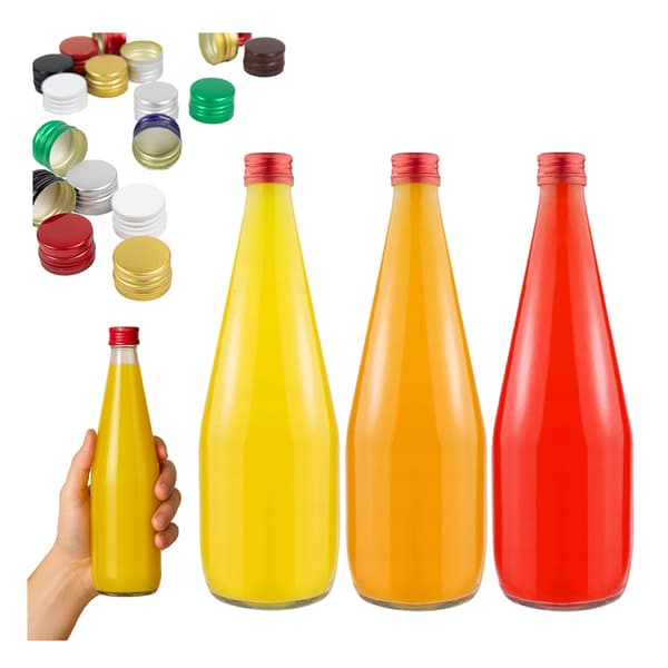 5x KROPLA Flaska 700ML för JUICE LIKÖR VODKA GLASFLASKOR FÖR SIRAP