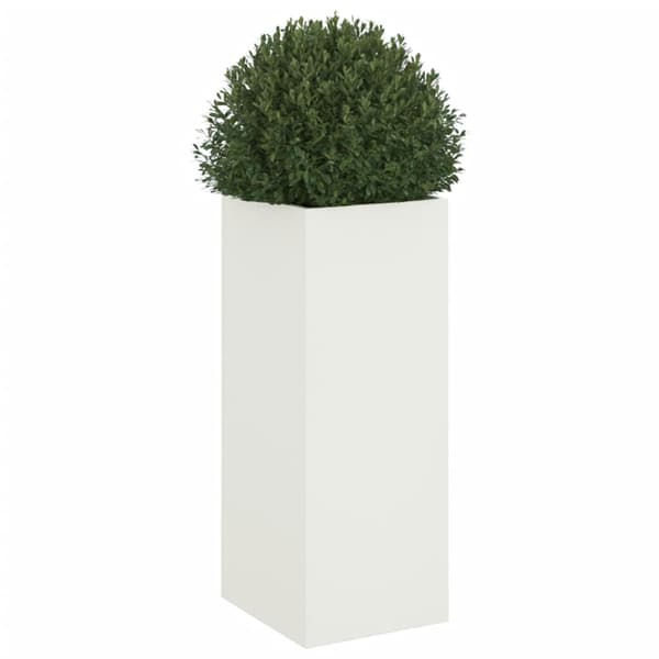 vidaXL Kruka, Vit, 32x29x75 cm, Stål