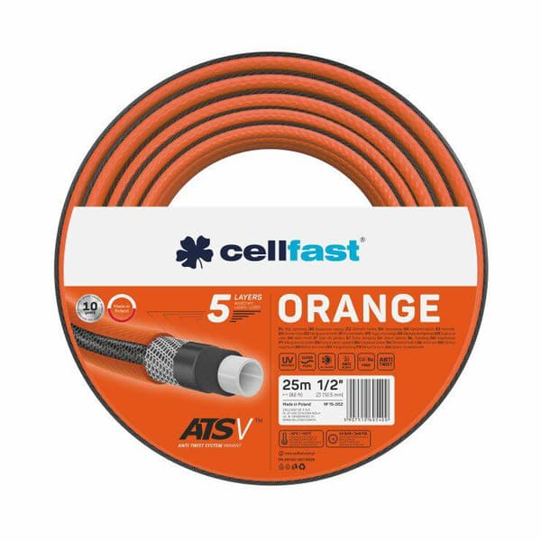 CELLFAST PUUTARHALETKUT ORANSSI 1/2" 50m