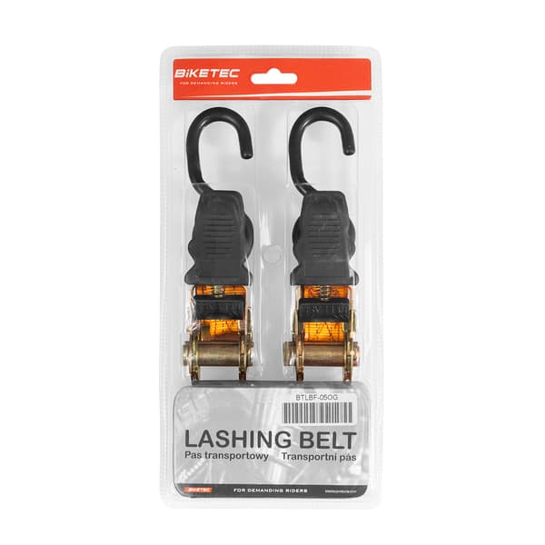 Biketec 2 stropper 25 mm x 3 m lasteevne OP TIL 350 kg, 2 stropper, orange