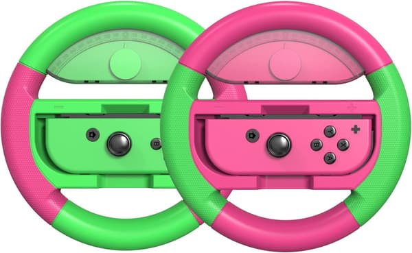 2X COODIO JOY-CON RAT TIL MARIO KART 8 DELUXE NINTENDO SWITCH OLED