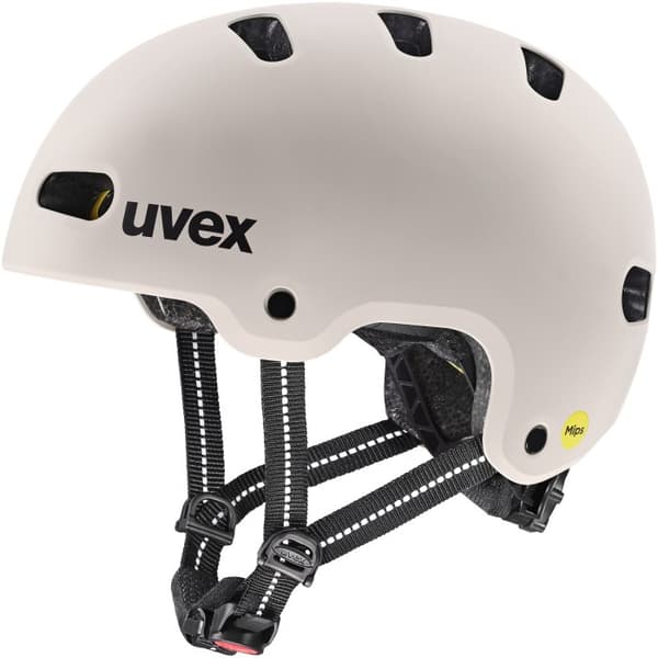 UVEX Kid 4 Style MIPS kypärä, lämmin harmaa matta