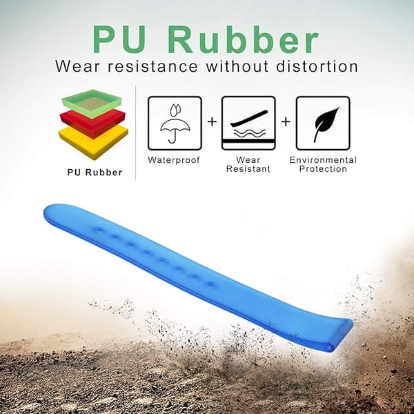 BLÅTT PU-GUMMIREM UNIVERSAL VATTENTÄT 24MM