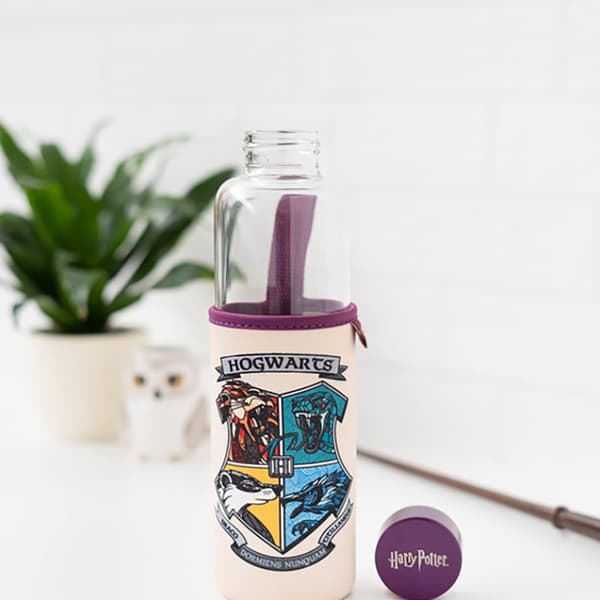 Harry Potter - Glasvattenflaska 500 ml (Hogwarts)
