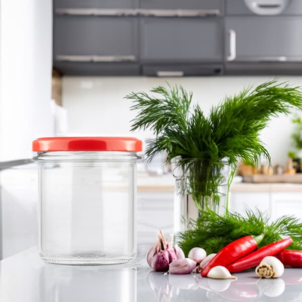50x GLASGLAS 350 ml TIL MARMELADE, KØD, PATÉ, KONSERVERING, LYS