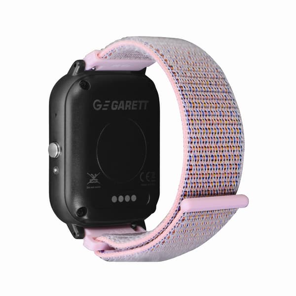 Smartklocka Garett Barn Teknik 4G rosa velcro