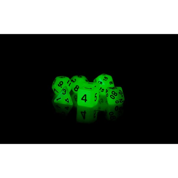 RPG Terning Lantern Nymfer Glødende Sæt med 7 Terninger