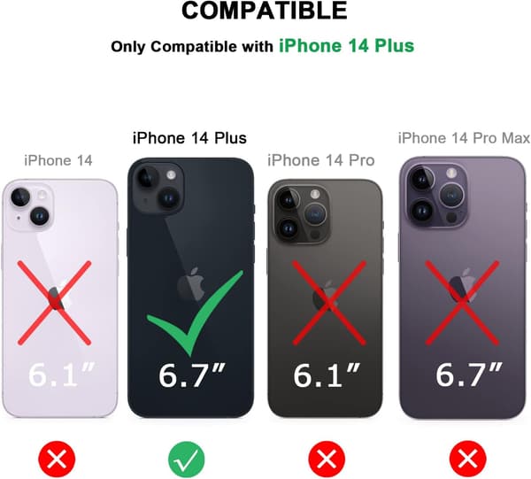 ETUI TIL APPLE IPHONE 14 PLUS ELEGANT TRÆ + HÆRDET GLAS
