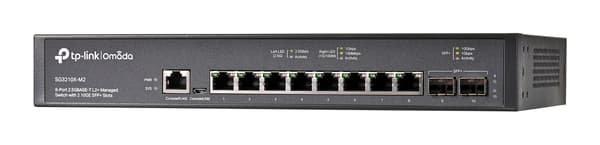 TP-LINK SG3210X-M2 Administreret Switch, 8 Porte 2.5G, Sort