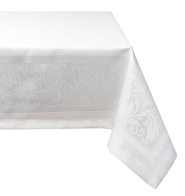 Fläckavvisande bordsduk VIT 110x160 Mesa LAURA
