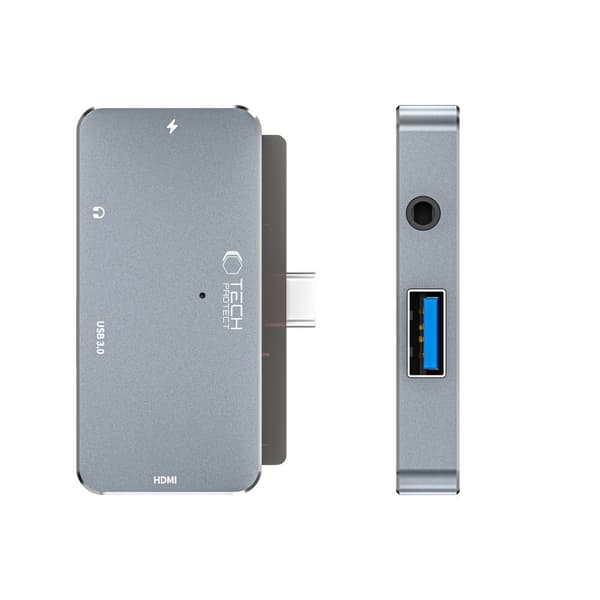 TECH-PROTECT V6-NAVADAPTER 4-I-1 GRÅ