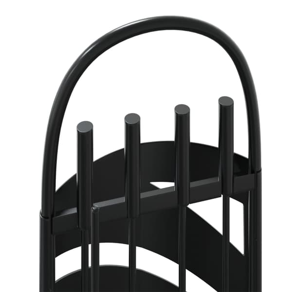 vidaXL 5-delat tillbehörsset för eldstäder 23x15x66 cm stål