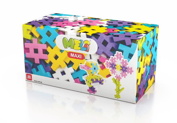 Meli Maxi Pink -rakennuspalikat 50 kpl.