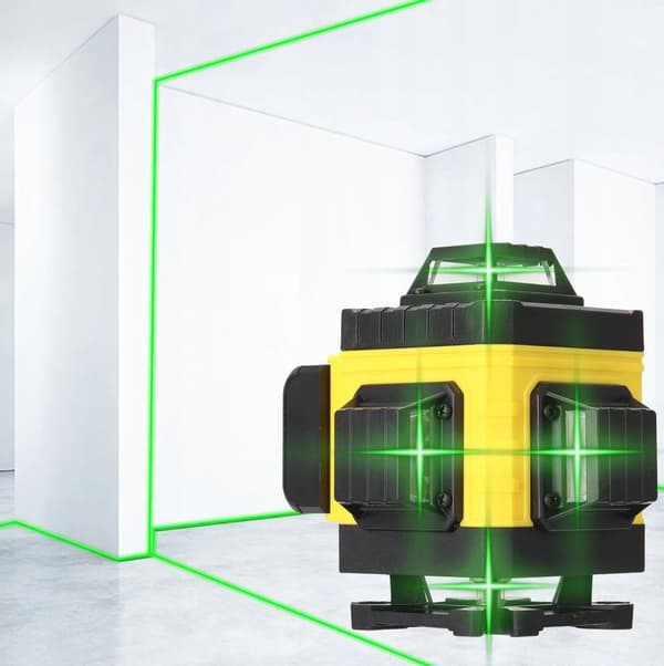 Planlaserniveau 4D LASER KRYDSLASER + stativ