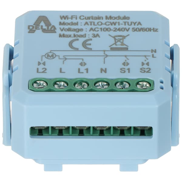 SMART RULLESLUIDER CONTROLLER ATLO-CW1-TUYA Wi-Fi, Tuya Smart