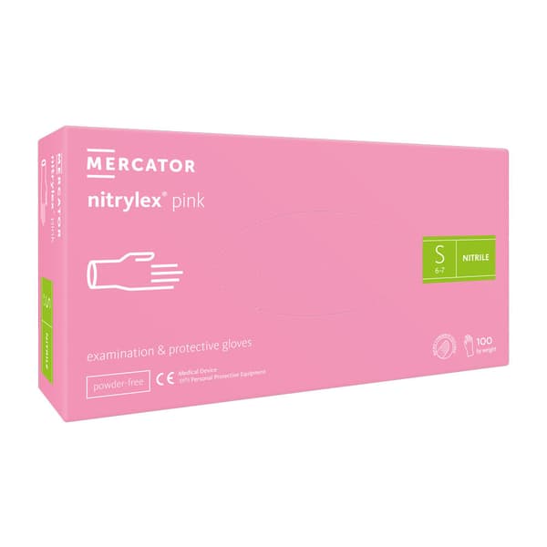 Mercator Nitrylex Pink nitriilikäsineet S 100 kpl
