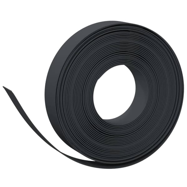vidaXL havekant, 4 stk., sort, 10 m, 10 cm, polyethylen