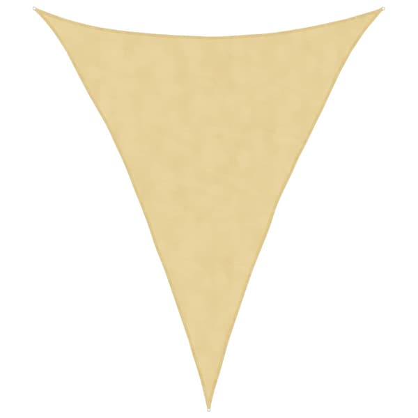 vidaXL solsejl, sand, 3x4x4 m, 100% polyester