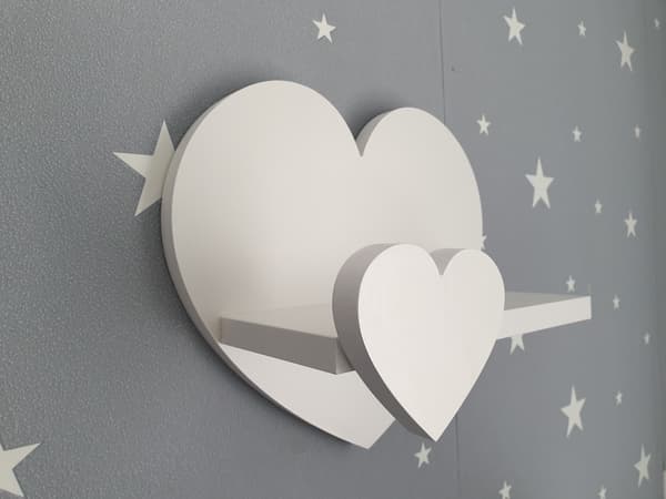 Extra Heart -hylly L - Prestige