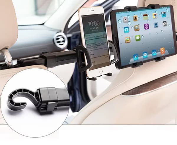 Bilholder TIL bilen mellem nakkestøtterne TIL tablet og telefon