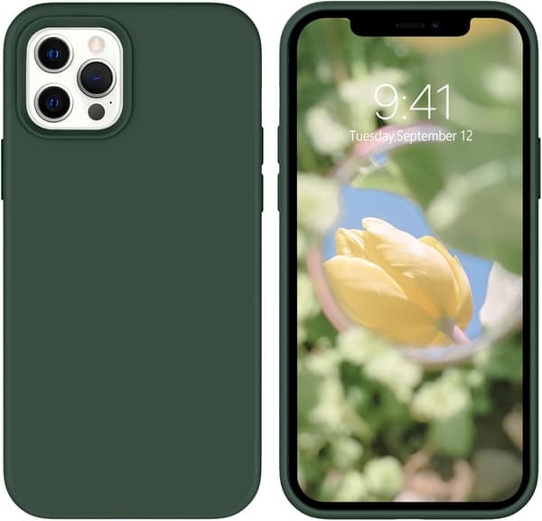 ETUI TIL IPHONE 12 PRO MAX 6,7' GRØN SILIKONE STÆRK