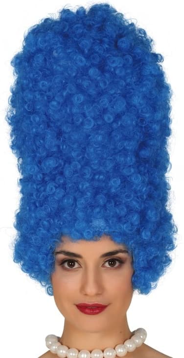 Marge Simpson Lång Blå Tecknad Peruk