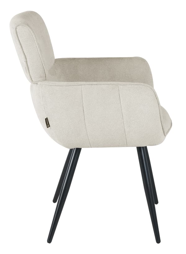 VERBA polstret lænestol, beige stof
