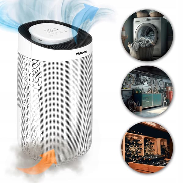 WiFi Timer Affugter 12l/24t Webber DEC500 Fugtabsorber