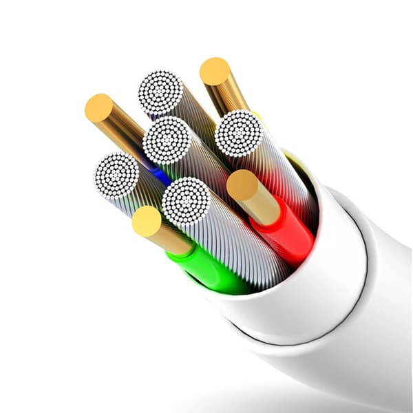 Dudao L2L USB-A / Lightning 3A-kabel 2m - Vit