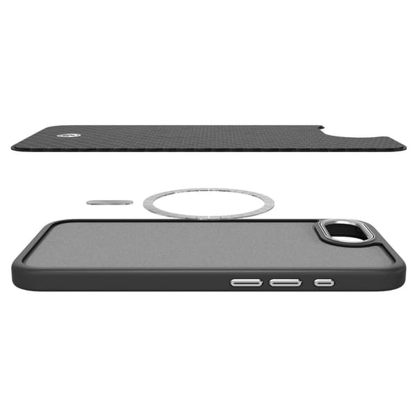 SPIGEN ENZO ARAMID MAGSAFE IPHONE 16E MATTSVART