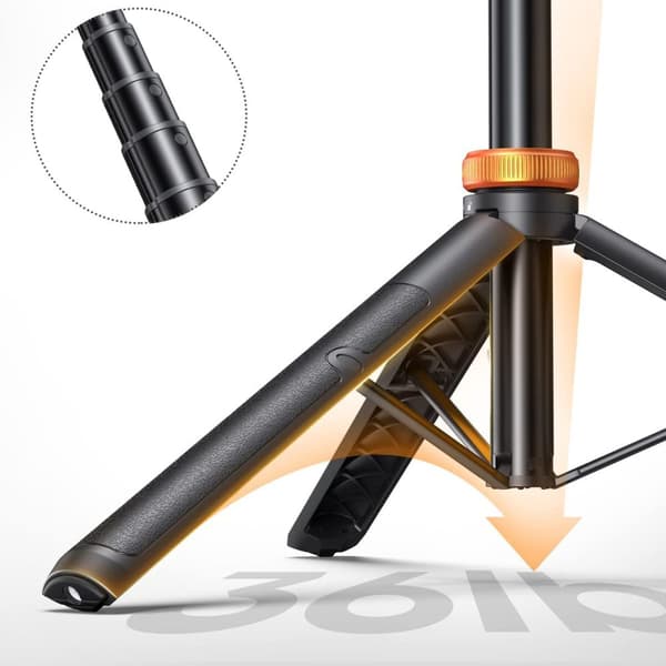 TECH-PROTECT L03S BLUETOOTH-SELFIE-KEPPU JA JALUSTA MUSTA