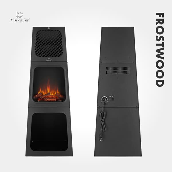 FROSTWOOD 1800W ELEKTRISK KAMIN