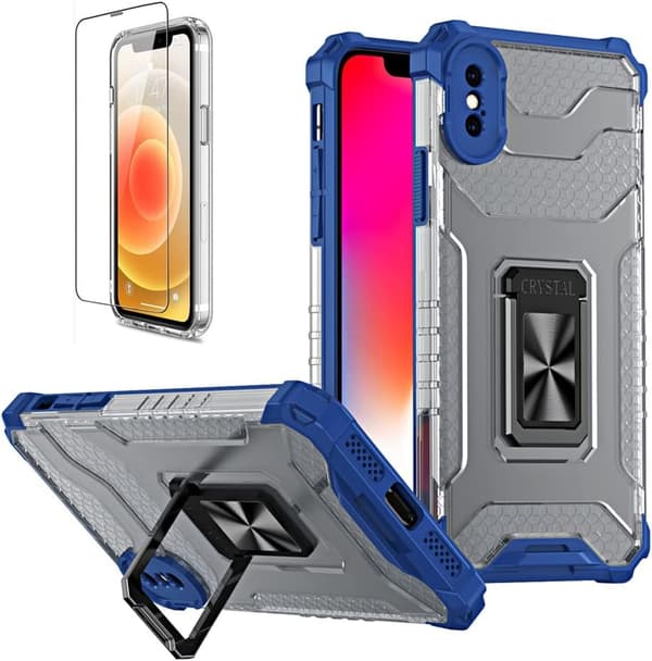 BLÅT ETUI TIL IPHONE X/XS 5,85 TOMMER