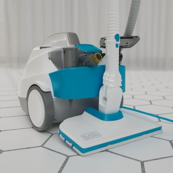 BLACK+DECKER BHSMP2314-QS Dampmoppe 2300 W, 1,2 L, Hvid