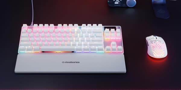 SteelSeries Apex Pro TKL Gen 3-tangentbord – vitt