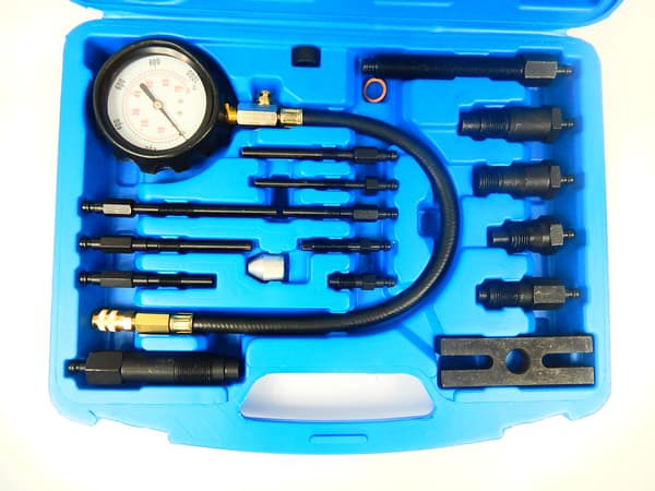 TESTER MÄTARE TRYCK KOMPRESSION DIESEL 0-70 BAR MAX ADAPTER