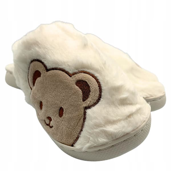 Vinter bamse tøfler til damer og børn varme str. 40-41