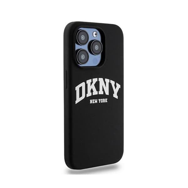 DKNY Liquid Silicone White Printed Logo MagSafe - iPhone 13 Pro cover (sort)