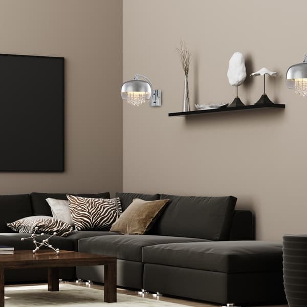 VÆGLAMPE LUNA 1 E14 KROM MILAGRO ML3803