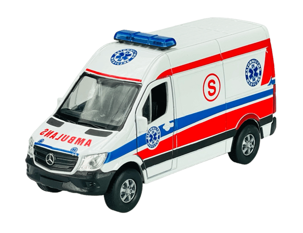 WELLY MERCEDES-BENZ SPRINTER PANEL VAN AMBULANCE POLISH 1:34 43730