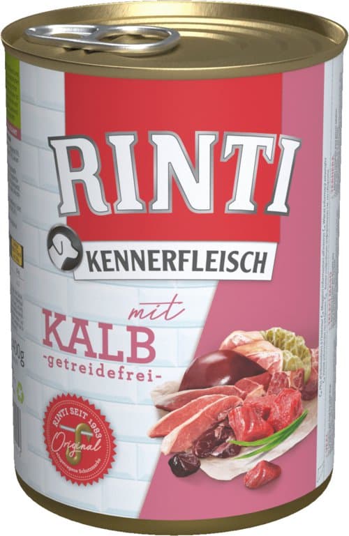 Rinti | Kennerfleisch | 400g dåse - Kalvekød 400g