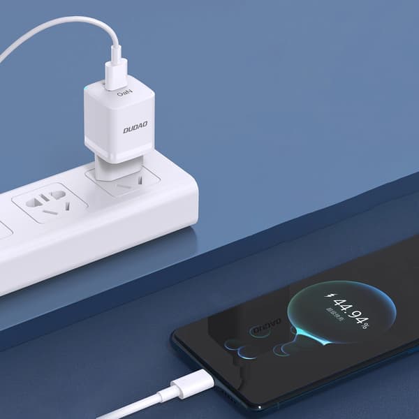 Dudao A13Pro GaN 33W PPS USB C/USB Väggladdare - Vit