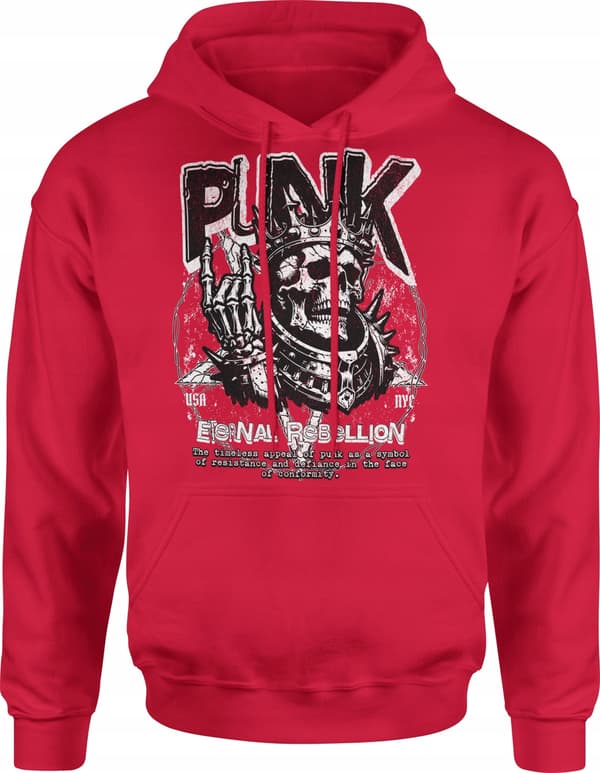 SKULL SWEATSHIRT HERR PUNK DEATH METAL METAL HELLKING ROCK GITARR S