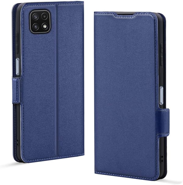 MARINEBLÅT LUKKET ETUI TIL SAMSUNG GALAXY A22 5G